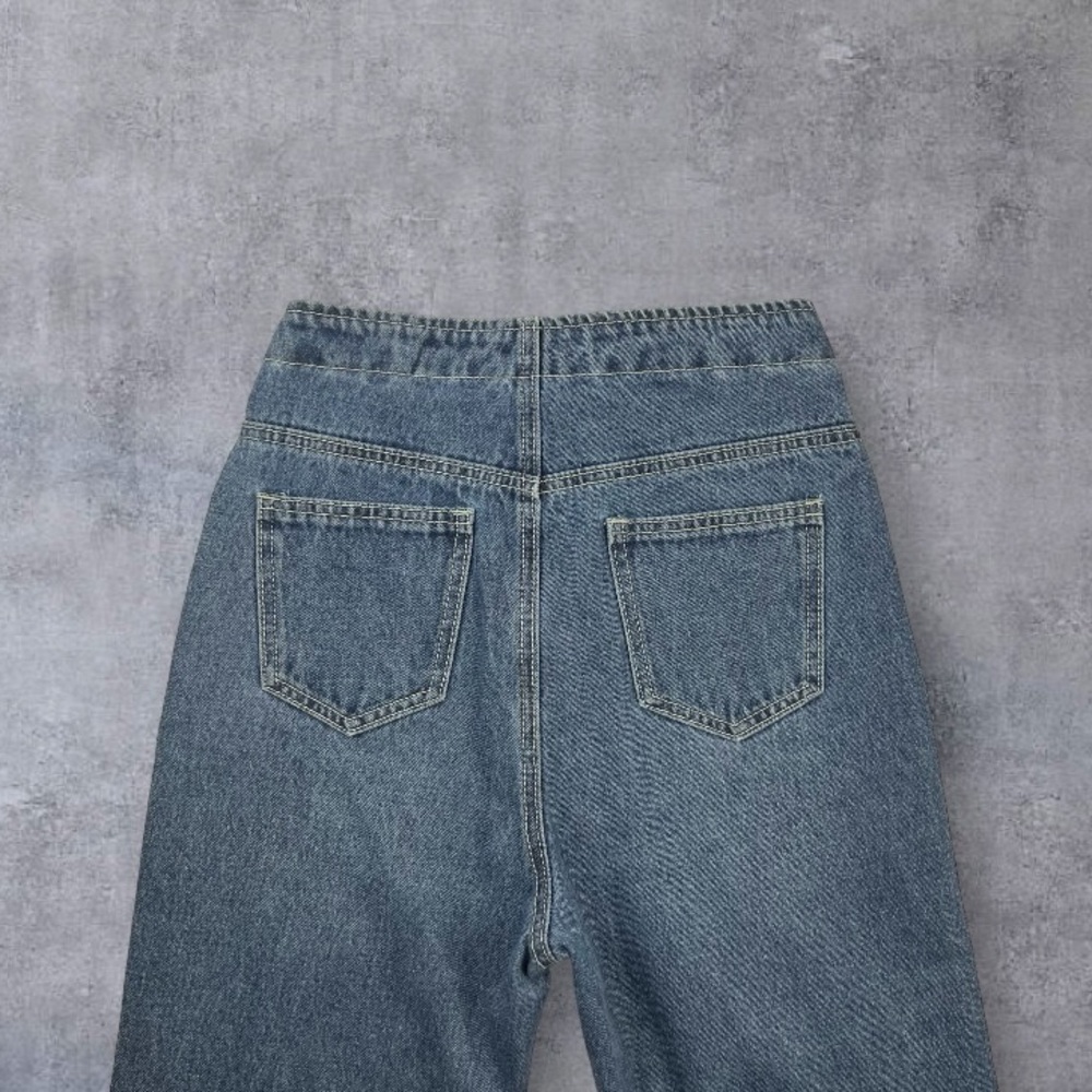 Princess Polly High Waist Button Up Straight Leg Jeans Sz: U/UK:6 / US: 2 /U: 34 - Picture 2 of 16